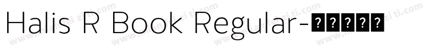 Halis R Book Regular字体转换